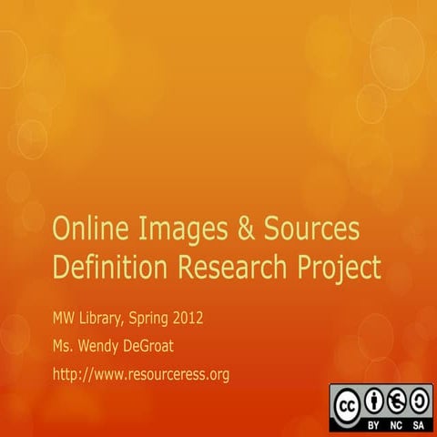 Finding and Citing Online Images & Sources