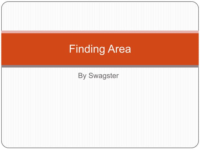 Finding area