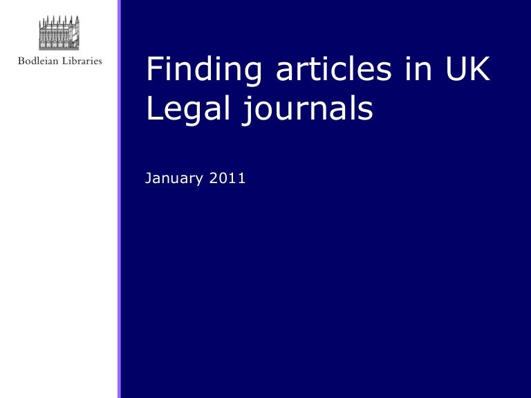 Finding Articles In Uk Legal Journals Finding Articles In Uk Legal Journals