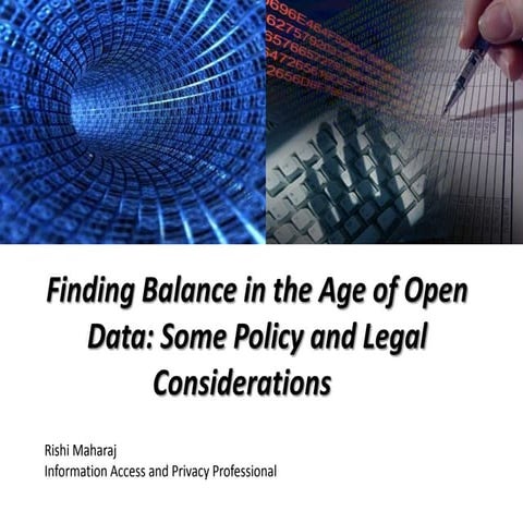 Finding balance in the age of open data