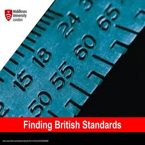 Finding and Accessing British Standards 2024