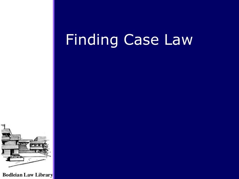 Finding case law