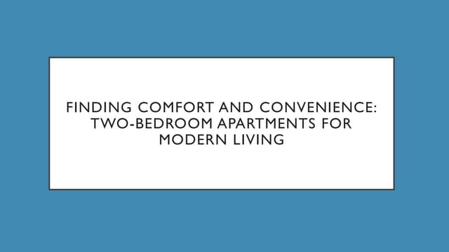 Illustration of Finding Comfort In Apartment Living