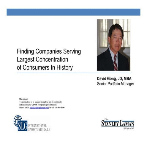 Finding Companies Serving The Largest Concentration of Consumers in History