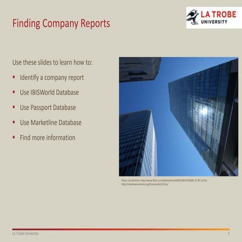 Finding company reports