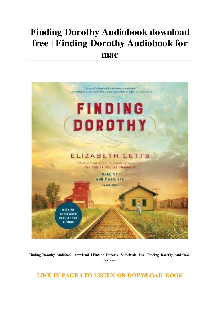 Finding Dorothy Audiobook download free Finding Dorothy Audiobook f…