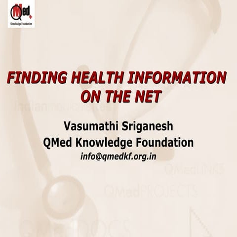 Finding health information on the internet   a planned approach - dec 2013 - ...
