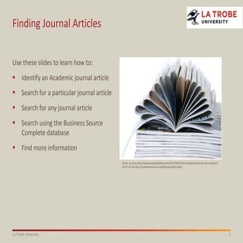 Finding Journal Articles