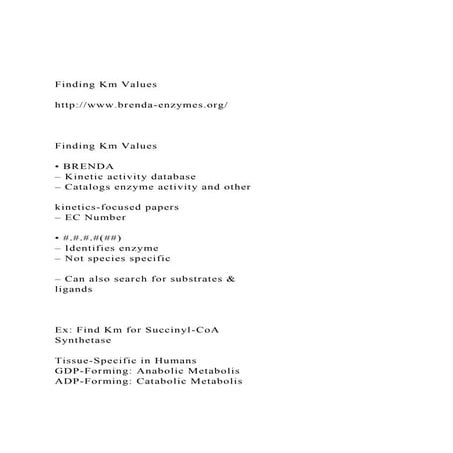 Finding Km Values httpwww.brenda-enzymes.org F.docx
