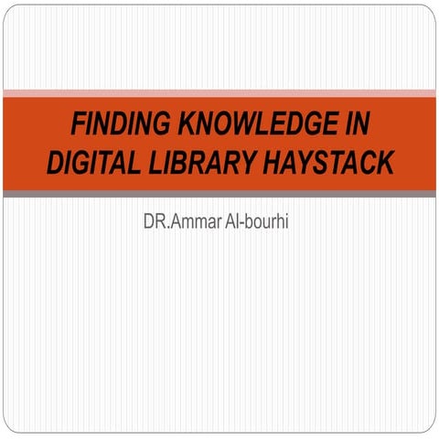 Finding knowledge from digital library
