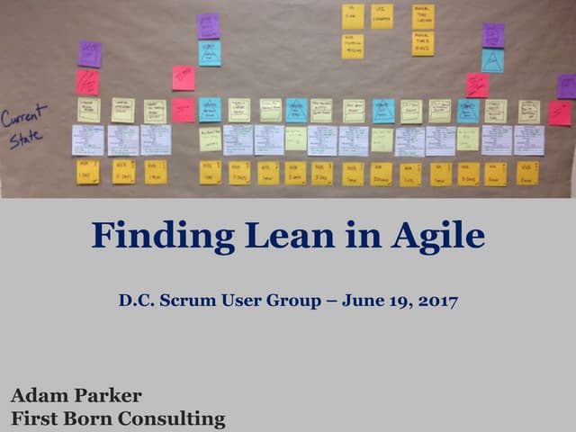 DCSUG - Finding Lean in Agile