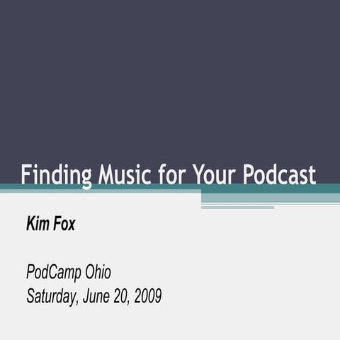 Finding Music For Your Podcast