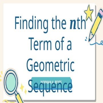 Finding Nth Term of a Geometric Sequence