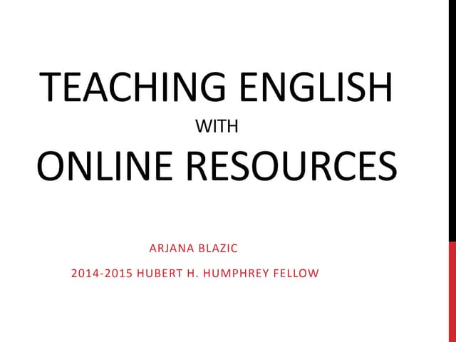 Finding online resources