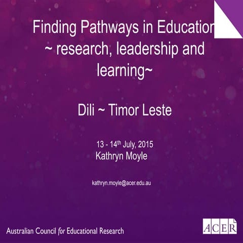 Finding pathways in education