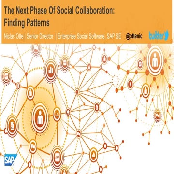 Finding Patterns : The Next Phase of Social Collaboration (presentation at ID...