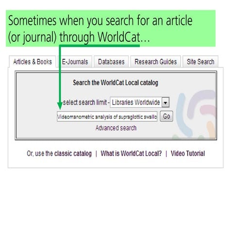 Finding Print Periodicals at Carmichael