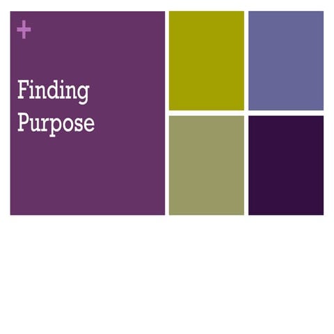 Finding purpose wcc jul 12