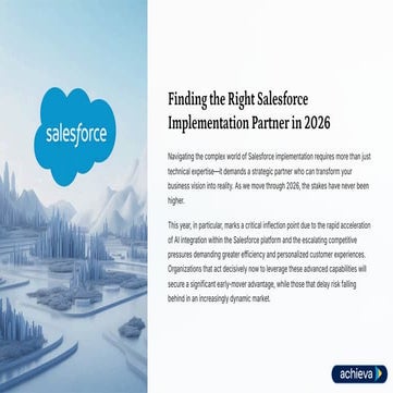 A CIO’s Guide to Salesforce AI Architecture, Governance, and ...