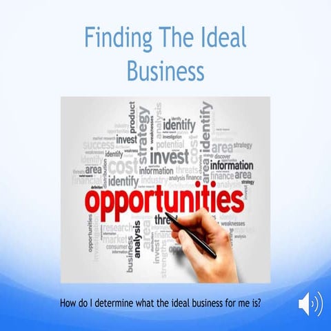 Finding the ideal business
