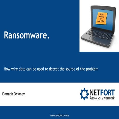 Finding the source of Ransomware - Wire data analytics