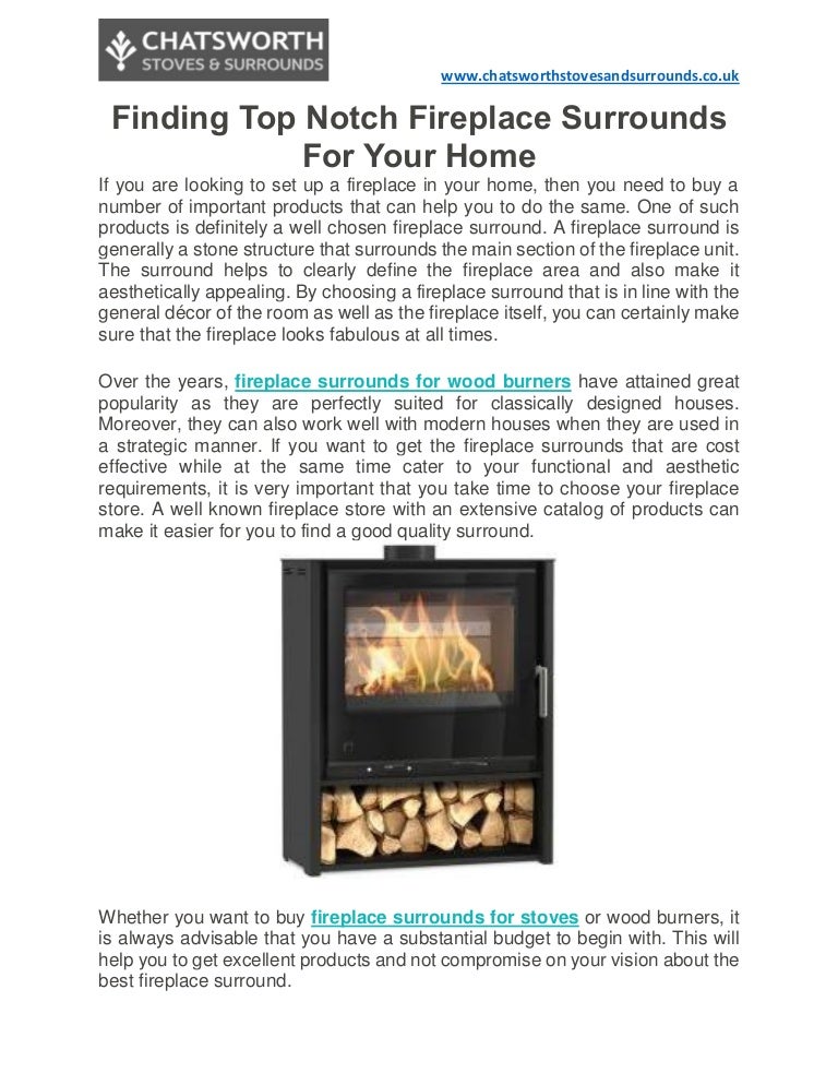 Finding Top Notch Fireplace Surrounds For Your Home
