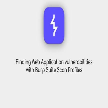 Finding vulnerabilities with Burp Suite Custom Scan Profiles.pdf