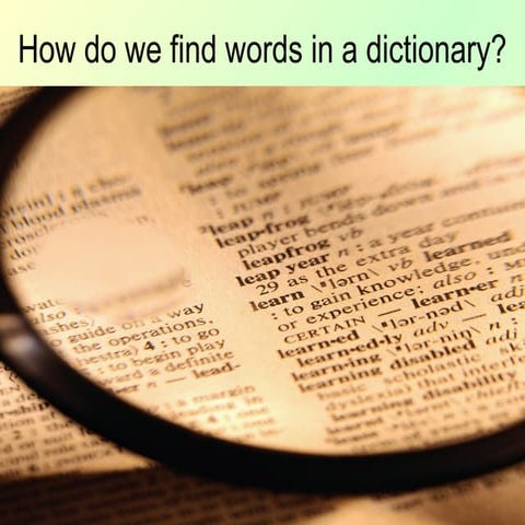Finding words ina_dictionary