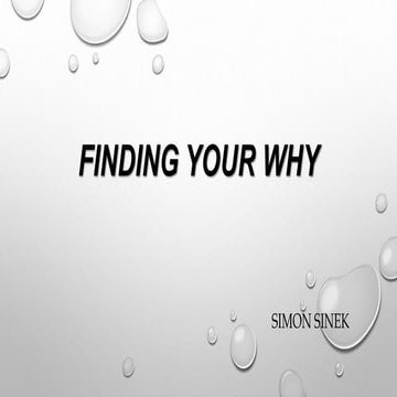 Finding your why