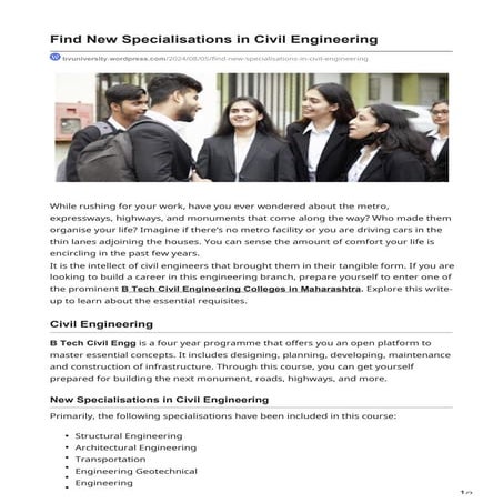 Career in civil engineering | PPTX