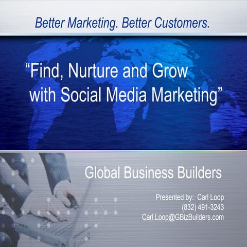 Find, nurture and grow with social media marketing