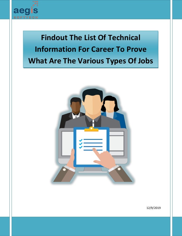 List of professional Information for career to prove what are the man…