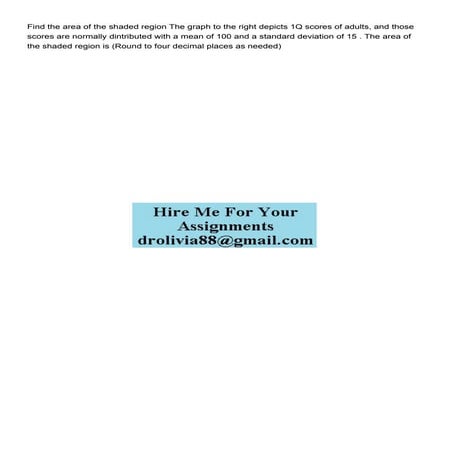 Find the area of the shaded region The graph to the right de.pdf