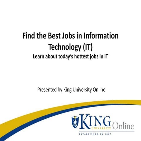 Find the best jobs in IT