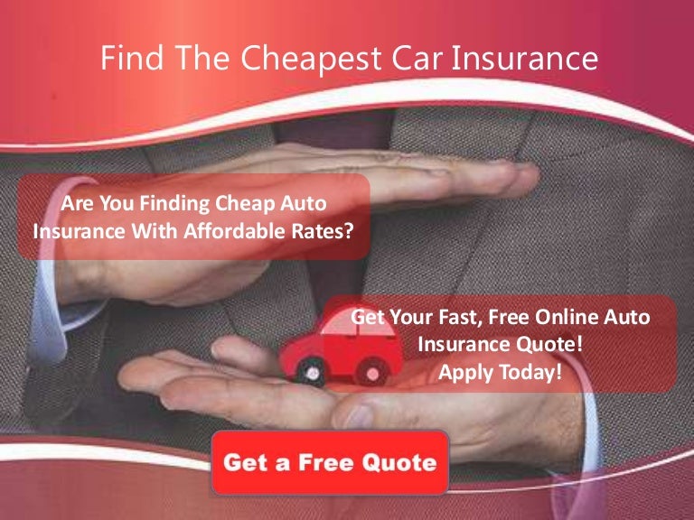 Find The Cheapest Car Insurance