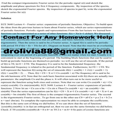 Find the compact trigonometric Fourier series for the periodic signal.pdf