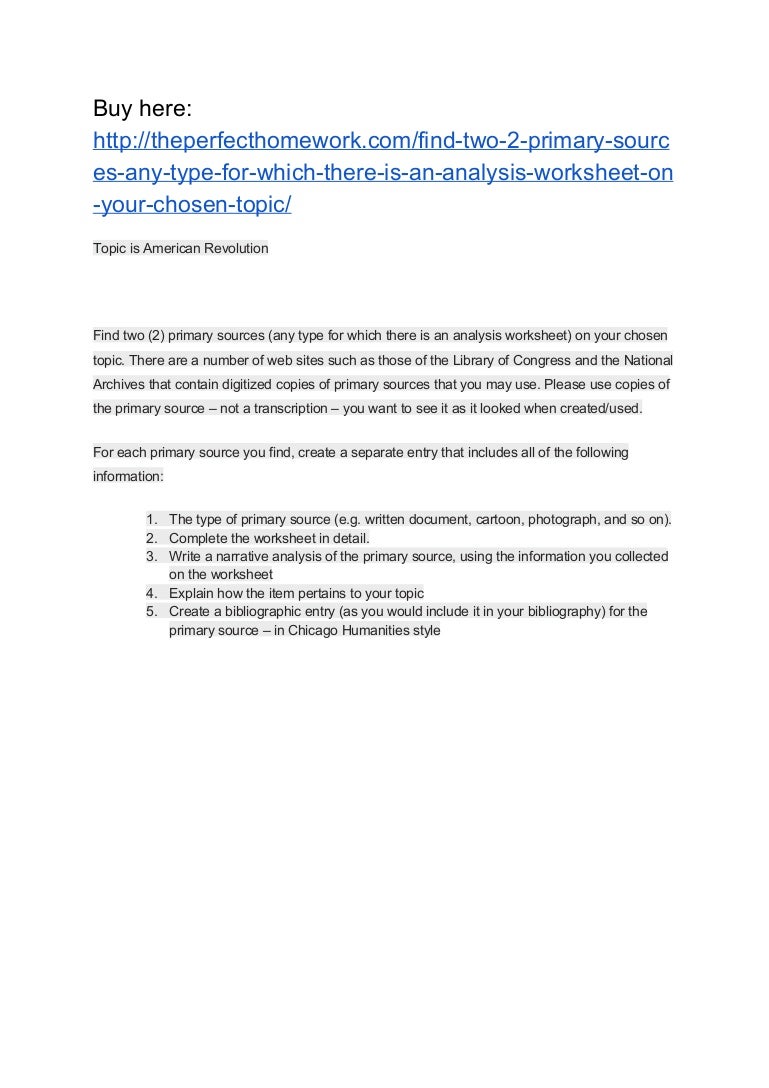 worksheet Primary Source Worksheet find two 2 primary sources any type for which there is an