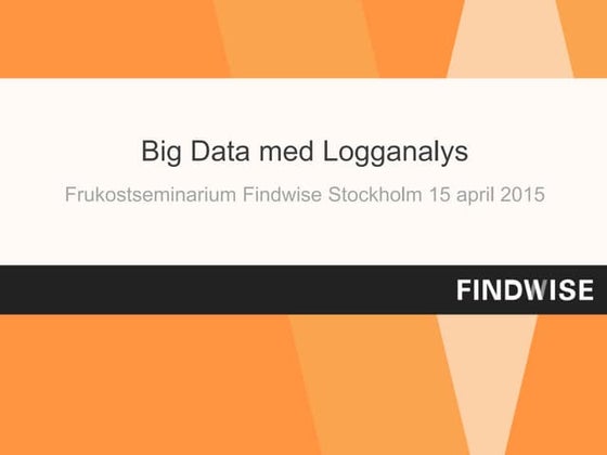 BigData med logganalys