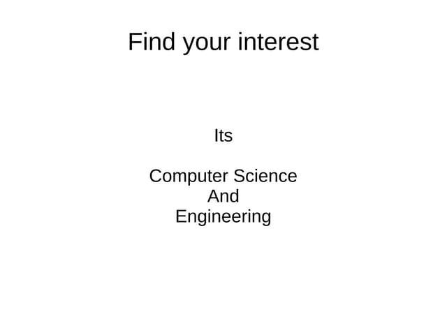 Find your interest