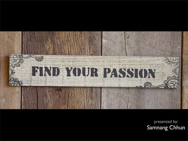 Find your passion