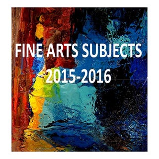 Fine arts subjects