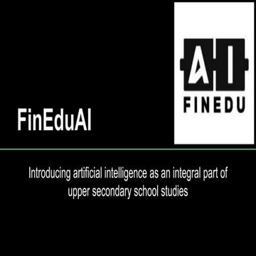 Fin eduai   introducing ai as an integral part of upper secondary school studies