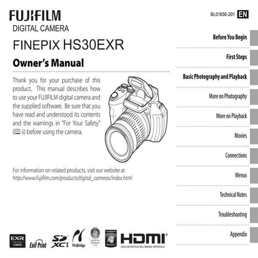 Finepix hs30exr manual_01 | PDF