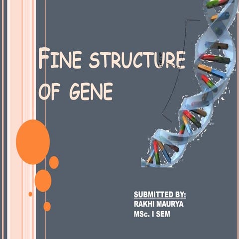 Fine structure of gene 