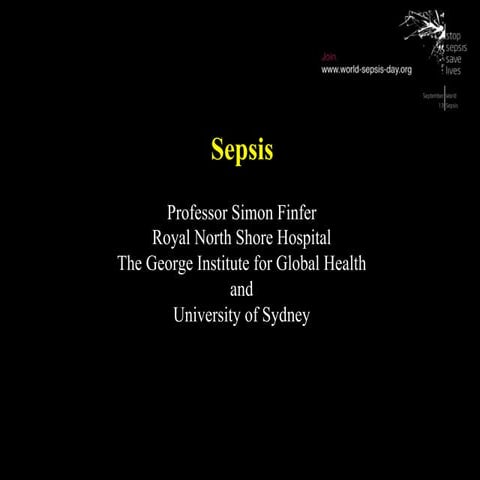 Finfer on Sepsis
