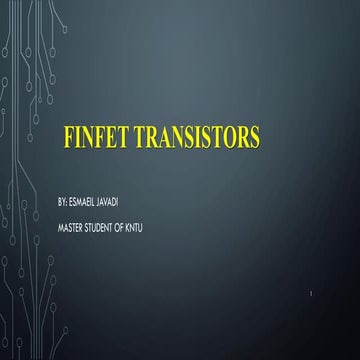 Finfet Transistors