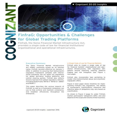 FinfraG: Opportunities & Challenges for Global Trading Platforms