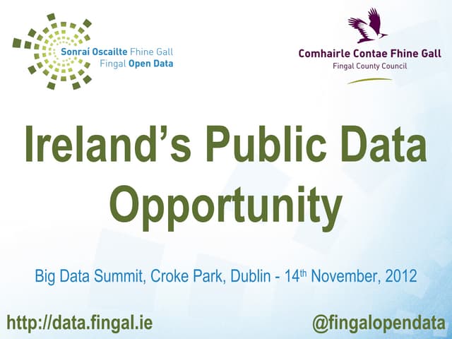 Ireland's Public Data Opportunity