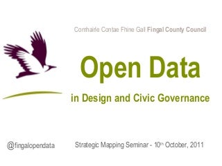 Open Data in Design and Civic Governance