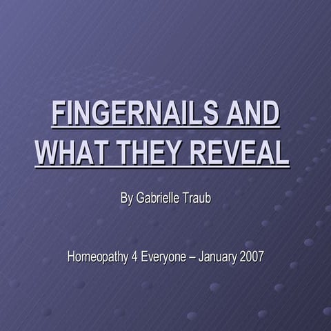 Fingernails And What They Reveal 1
